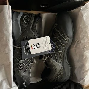 These shoes have been tried on once and never worn, they are brand new with tags